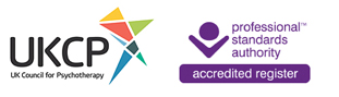 UKCP and Professional Standards Authority register logos