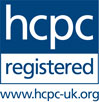 registered with the Health and Care Professions Council (HCPC)